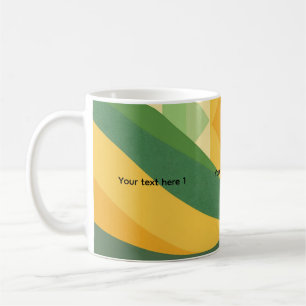 Mug Vague verte Abstrait personnalisable