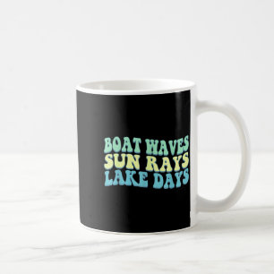 Mug Vagues de bateau rayons de soleil jours de lac drô
