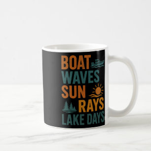 Mug Vagues de bateau rayons de soleil jours de lac été