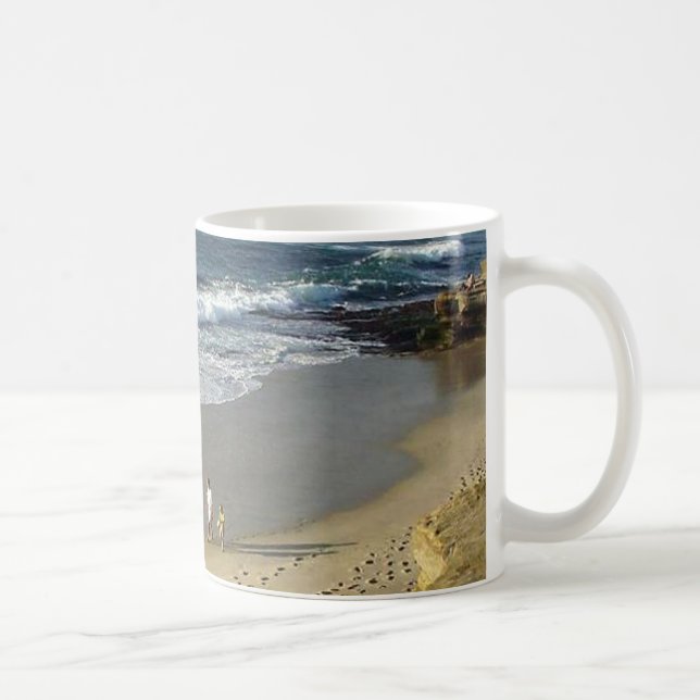 Mug Vagues de sable de plage d'océan de crique de La (Droite)