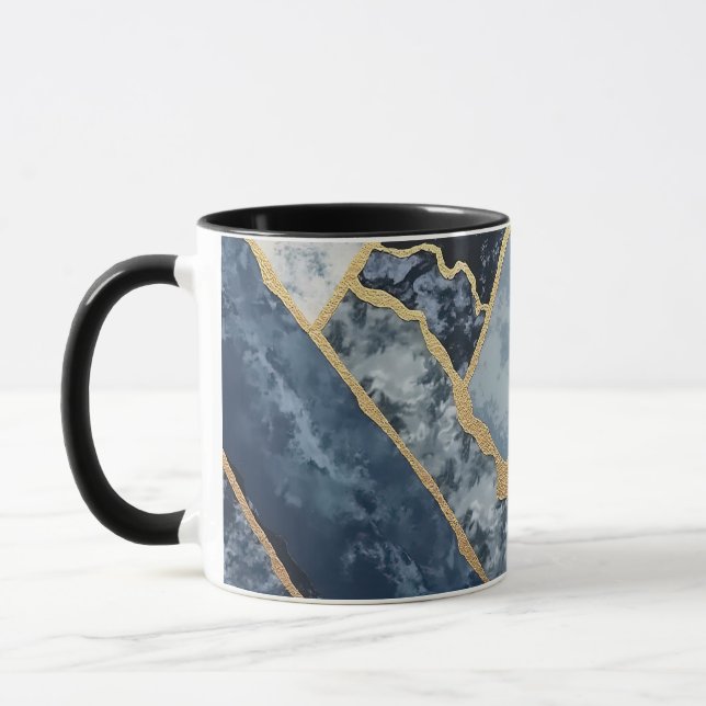 Mug vagues dorées (Gauche)