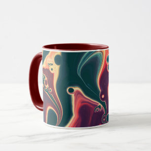 Mug Vagues en fusion en mouvement de minuit