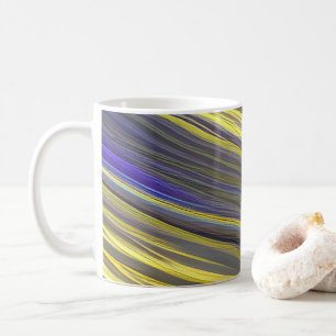 Mug Vagues fracturées du paysage marin Abstrait 06