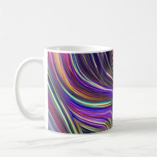 Mug Vagues fracturées du paysage marin Abstrait 24