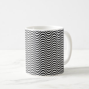 Mug Vagues noires et blanches