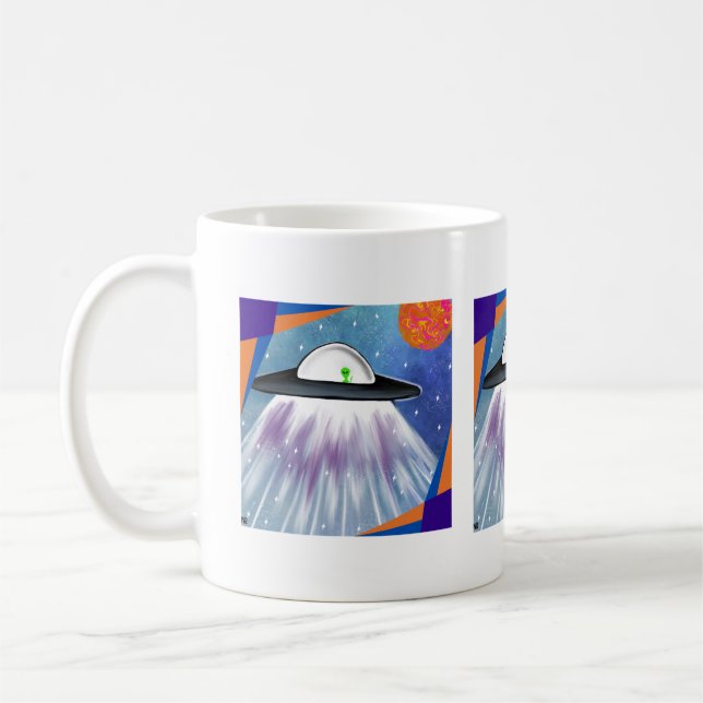 Mug vaisseau spatial Alien UFO Space (Gauche)