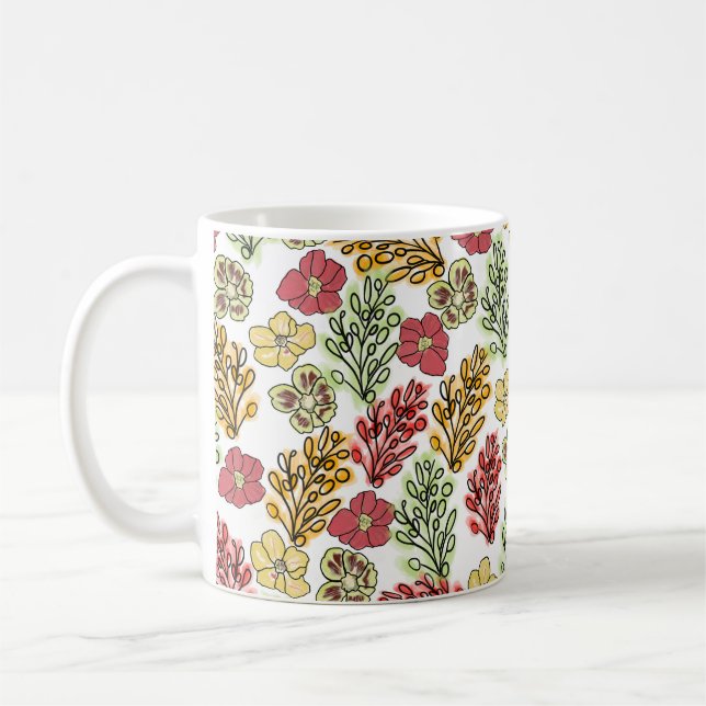 Mug Valencia Espagnol Floral et Vins   (Gauche)