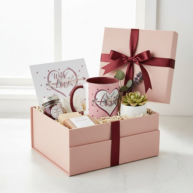 Mug Valentin flèche florale (Créateur téléchargé)