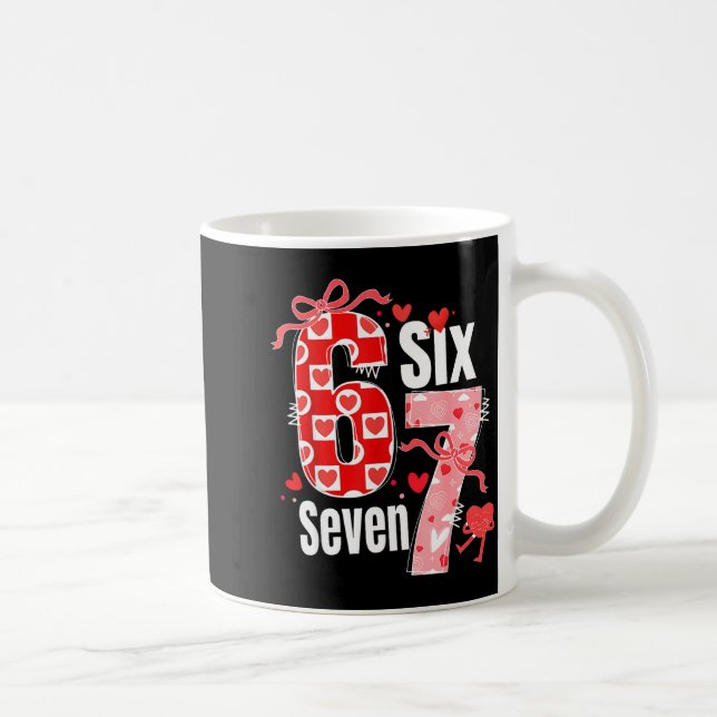 Mug Valentine 67 Six Seven Heart Coquette Bow Valentin (Droite)