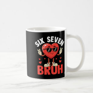 Mug Valentine Drôle Six Sept Bruh Meme 67 Cœur Amour