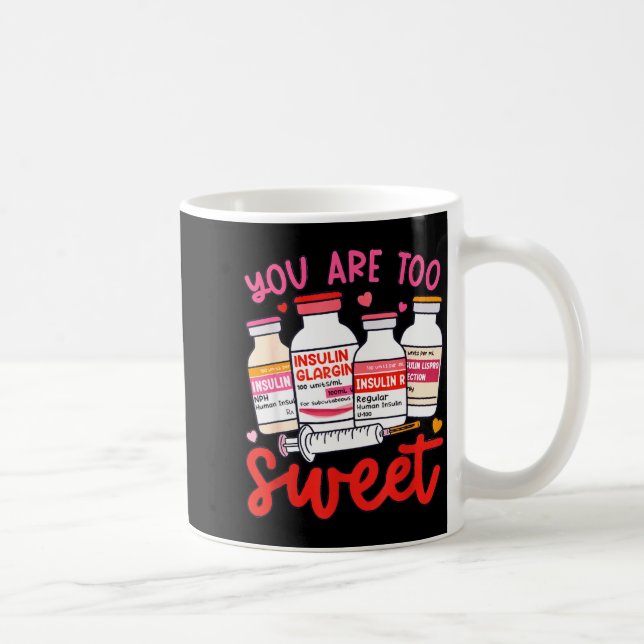 Mug Valentine Pharmacist Diabetic Nurse Insulin Diabet (Droite)