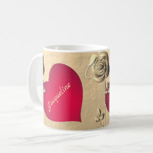 Mug Valentine Roses & Coeur