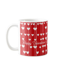 Valentine Rouge blanc amour minimalis