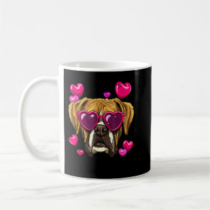 Mug Valentines Boxer Boxer Chien Face Coeur Boxer L