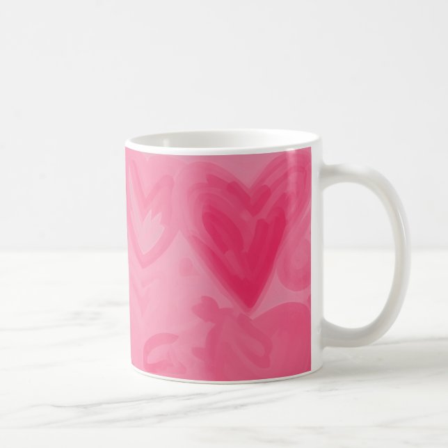 Mug Valentines Coeurs d'Amour (Droite)