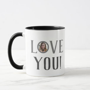 Mug Valentines Couple Heart Photo personnalisée person