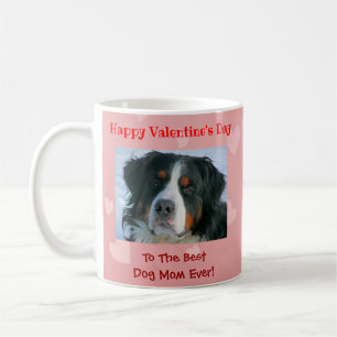 Mug Valentines Day Meilleur Chien Maman Mignonne Rose 