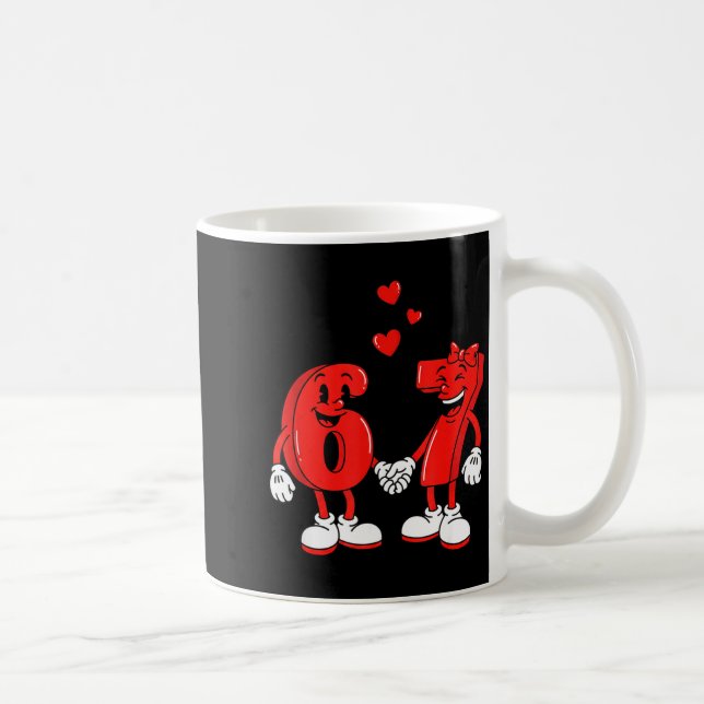 Mug Valentine's Day Six Seven Hearts 6 7 Meme Gen Alph (Droite)