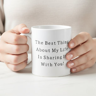 Mug valentines romantique citation simple