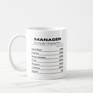 Mug Valeur quotidienne des gestionnaires et des leader