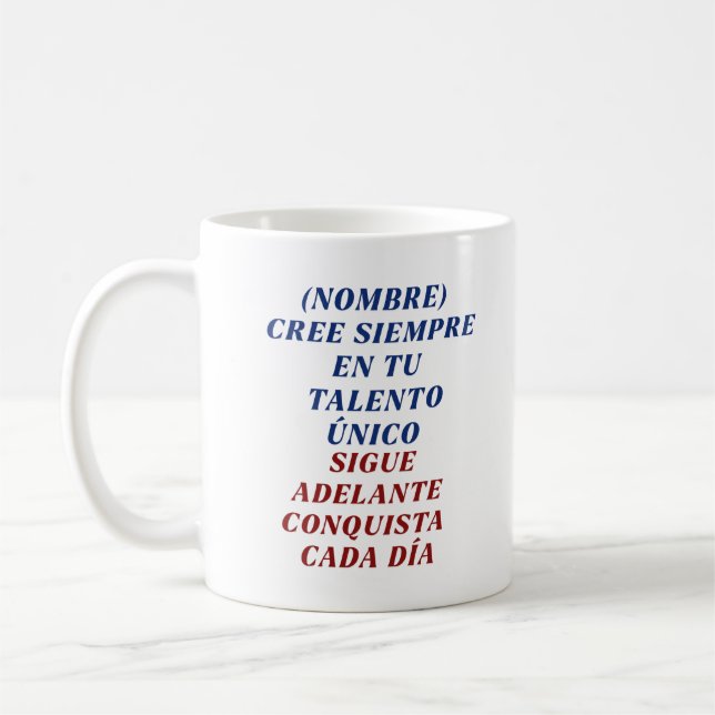 MUG VALORATE CADA DIA REGALO PERSONALIZADO (NOMBRE) (Gauche)
