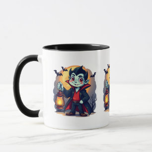 Mug Vampire mignon avec Lantern Kawaii Halloween