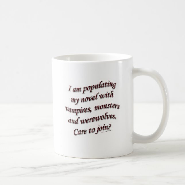 Mug Vampires Monsters Werewolves Souhaitez-vous vous j (Droite)