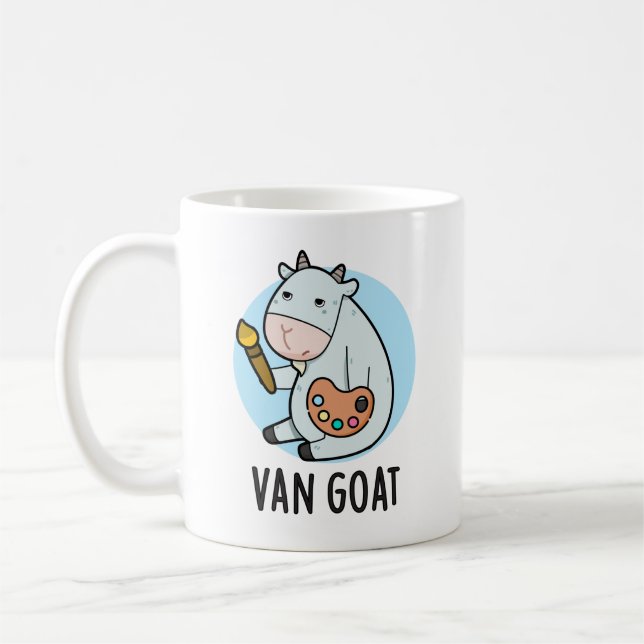 Mug Van Goat Amusant Artiste Pun (Gauche)