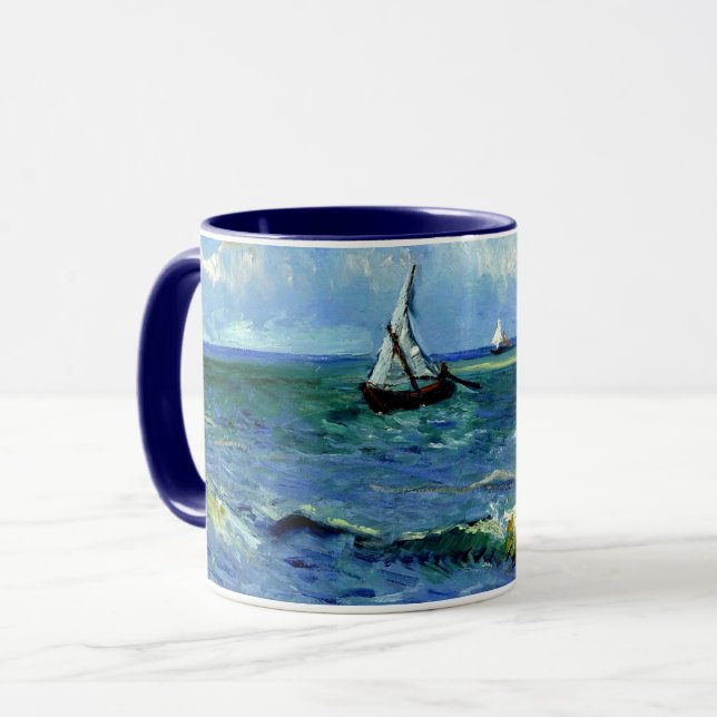 Mug Van Gogh peinture, Seascape, (Devant gauche)