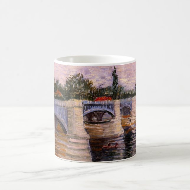 Mug Van Gogh Seine River avec Pont del Grande Jette (Centre)