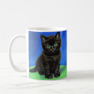 Mug Van Gogh Style Kitten noir
