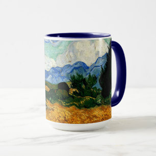 Mug Van Gogh - Wheatfield avec Cypress Tree