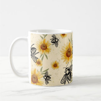 Mug Vanille d'abeille et de tournesol