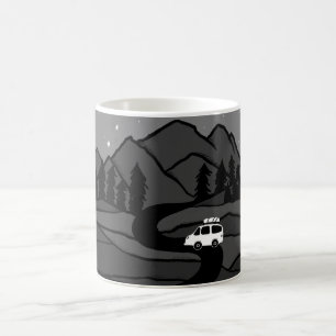 Mug Vanlife Road Trip Campervan Mountain Moon Stars
