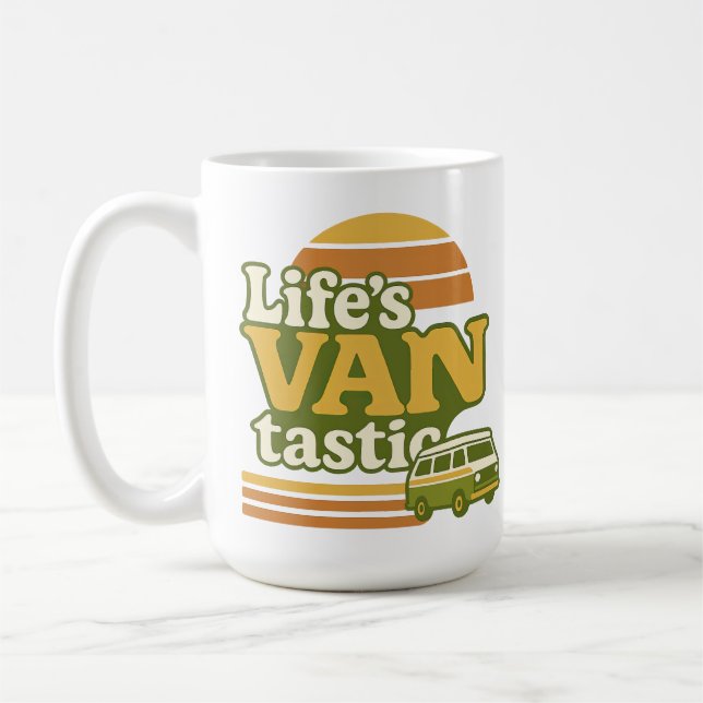 Mug VANtastic Retro les années 70 Van Graphic (Gauche)