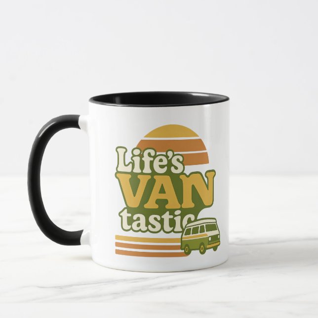 Mug VANtastic Retro les années 70 Van Graphic (Gauche)