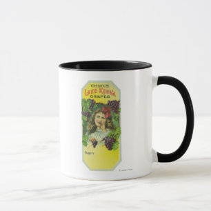Mug Variety Choice Lake Keuka Graphe Étiquette