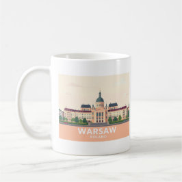 Mug Varsovie Pologne Le Château Royal Pastel Voyage