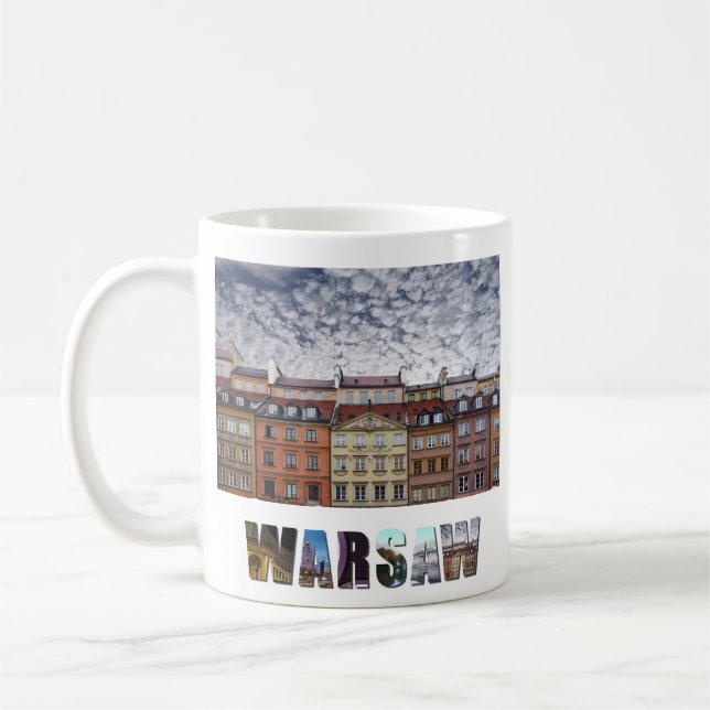 Mug Varsovie Pologne Vieux voyage (Gauche)