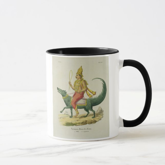 Mug Varuna, Dieu des océans, gravé par Charles Eti (Droite)