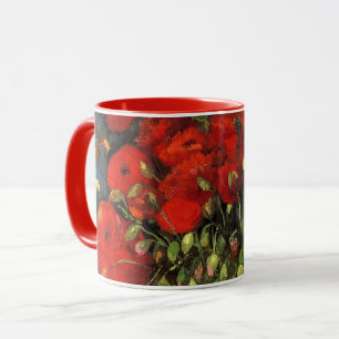 Mug Vase aux coquelicots rouges de Vincent van Gogh