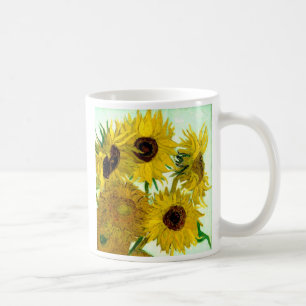 Mug Vase avec douze tournesols, beaux-arts de Van Gogh