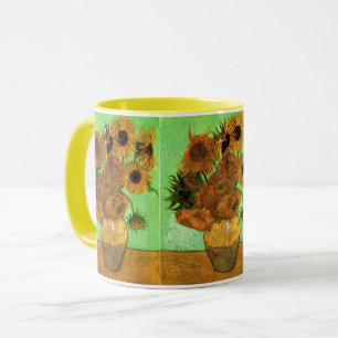 Mug Vase avec douze tournesols par Vincent van Gogh