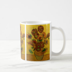 Mug Vase de fleurs avec 15 tournesols Vincent van Gogh