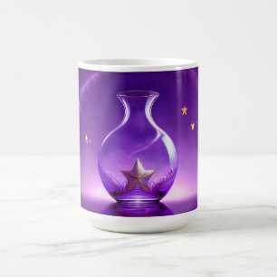 Mug Vase Violet Transparent Avec Étoile Tout Sous Dôme