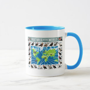 Mug Vautours de la carte du monde