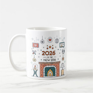Mug Vecteur de culture cosy 2026 est le nouveau 2016