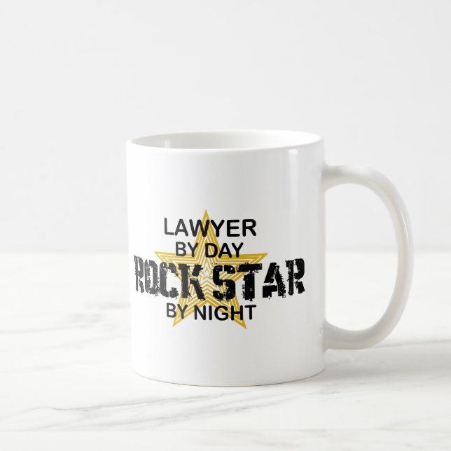 Mug Vedette du rock d'avocat par nuit (Droite)