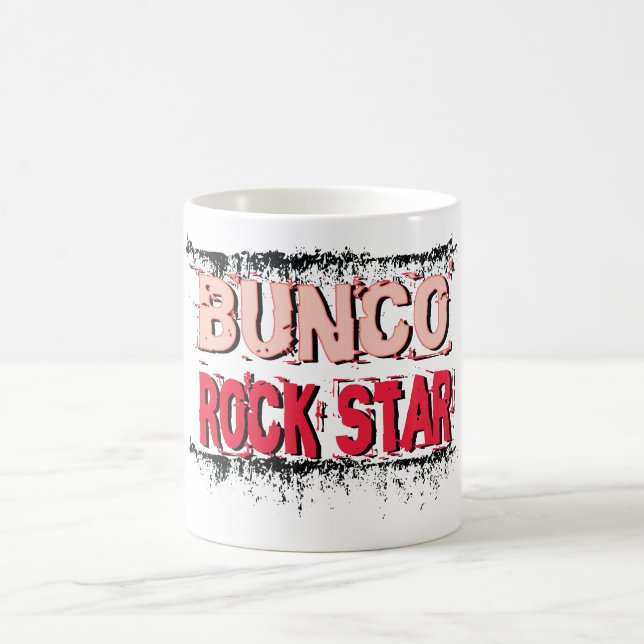 Mug vedette du rock de bunco dans le rose (Centre)