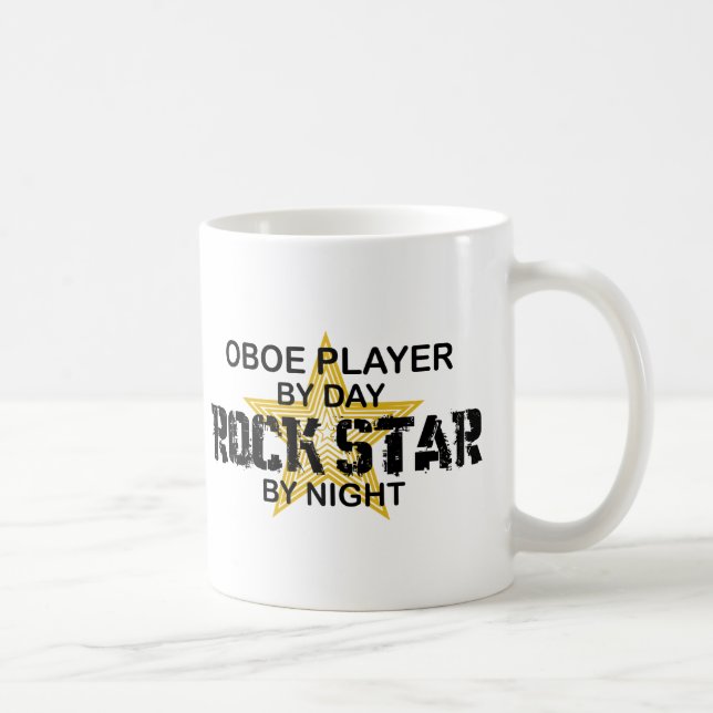 Mug Vedette du rock de hautbois par nuit (Droite)